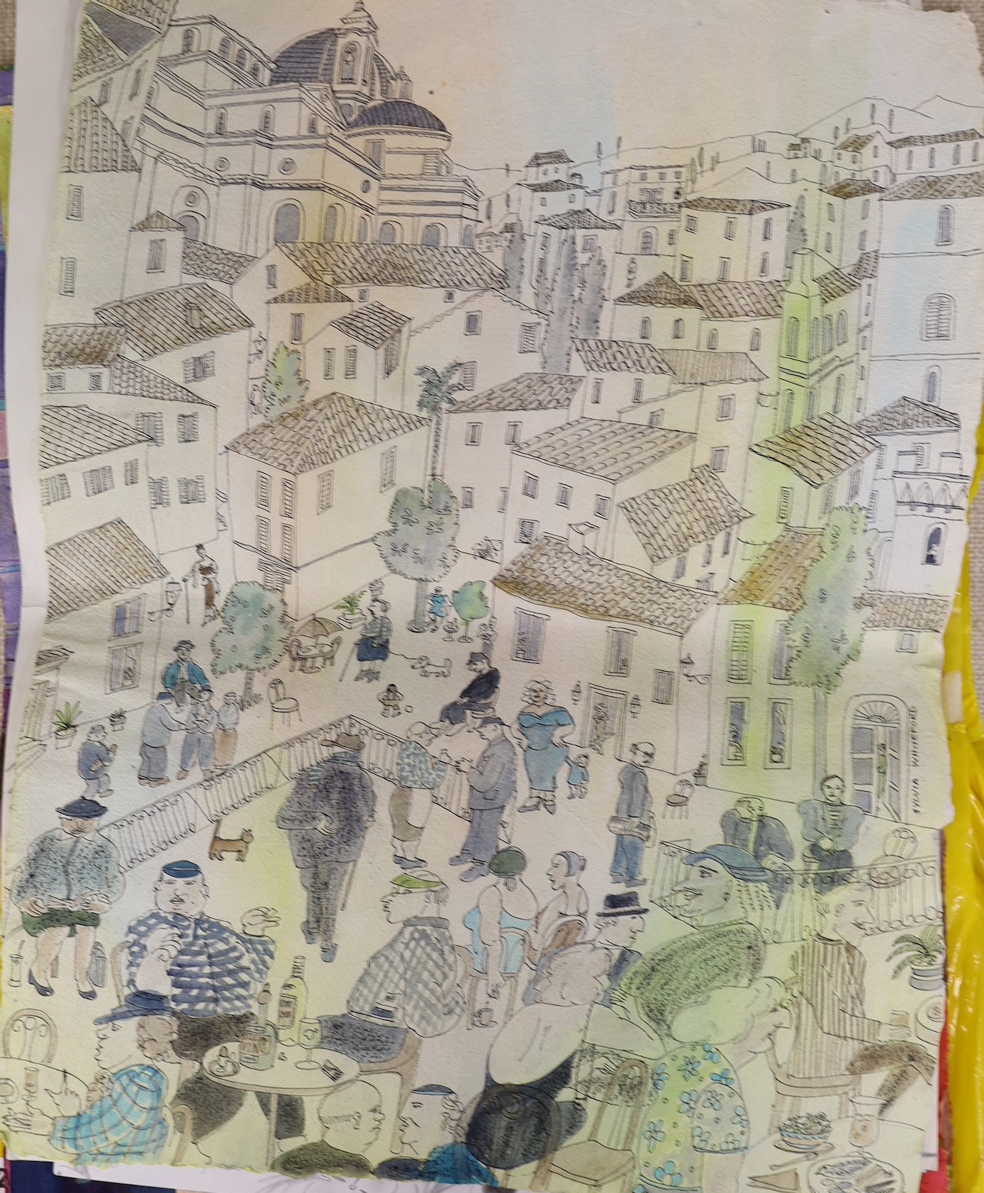 Sylvia Whitford-Engholm, a group of assorted unframed original artworks, assorted cartoons, mostly signed, 59 x 44cm, unframed